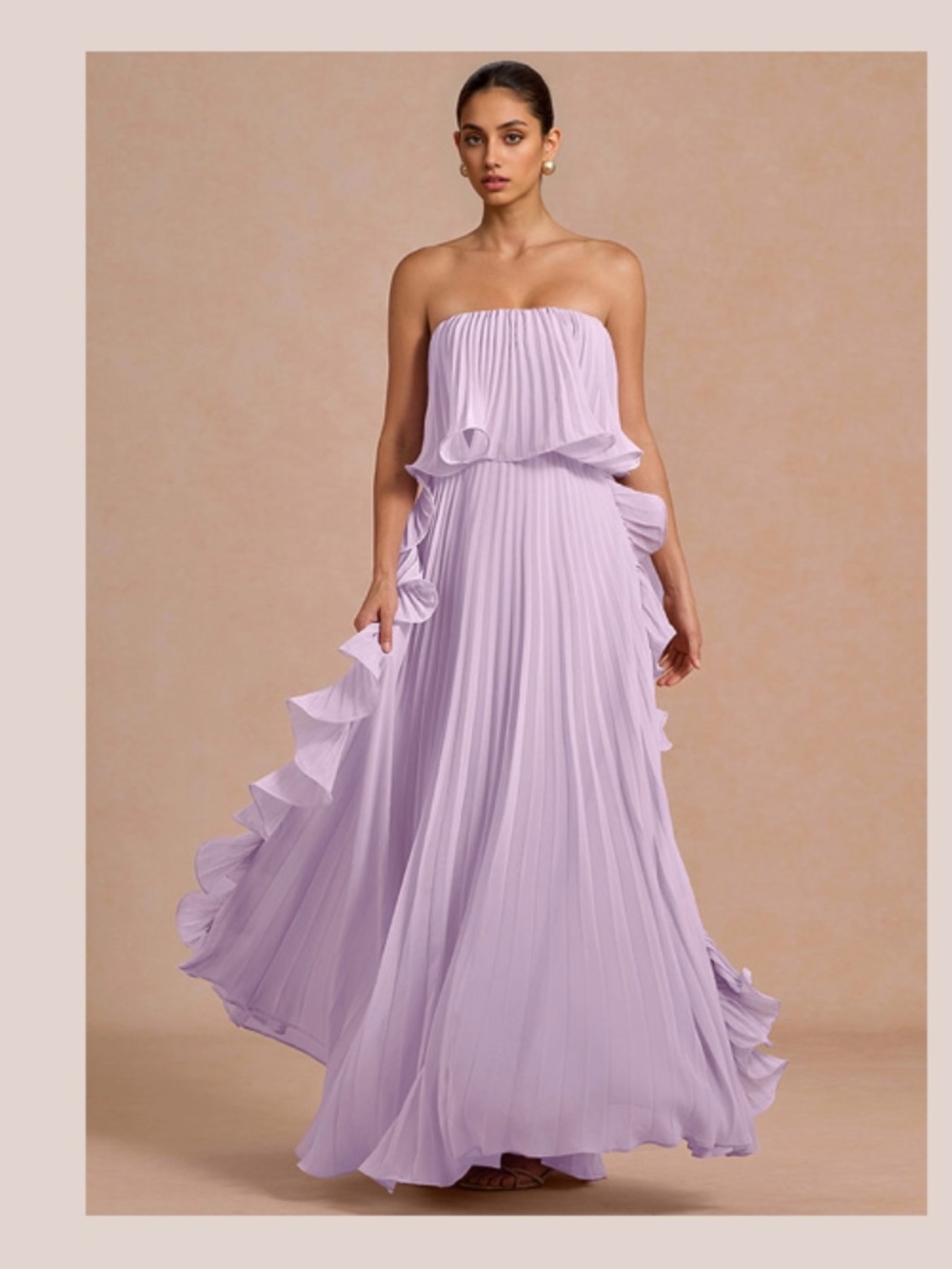 Azazie Hanalei Maxi dress, frost lilac